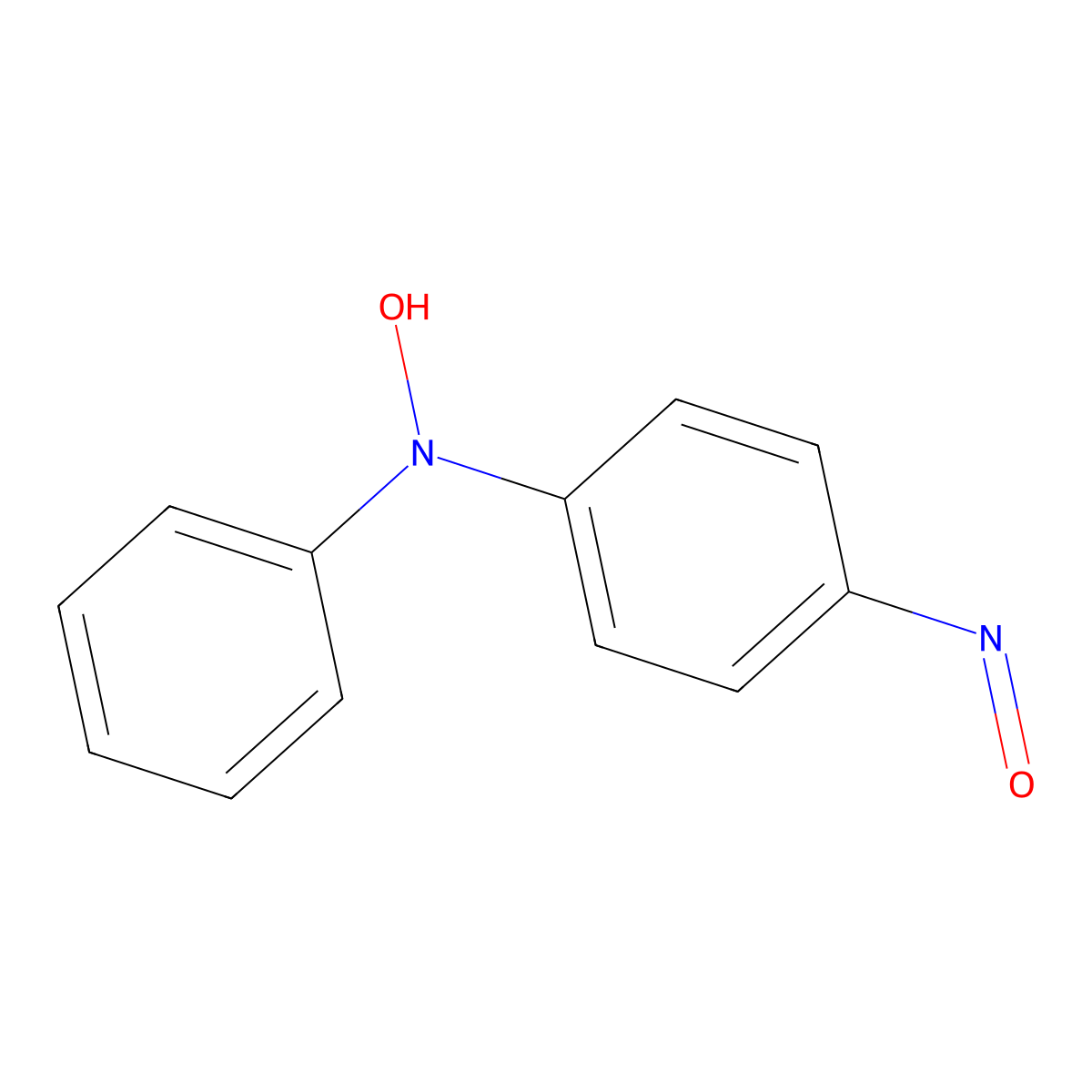 N-Hydroxy-4-nitroso-N-phenylaniline molecular structure, CAS 28548-57-4