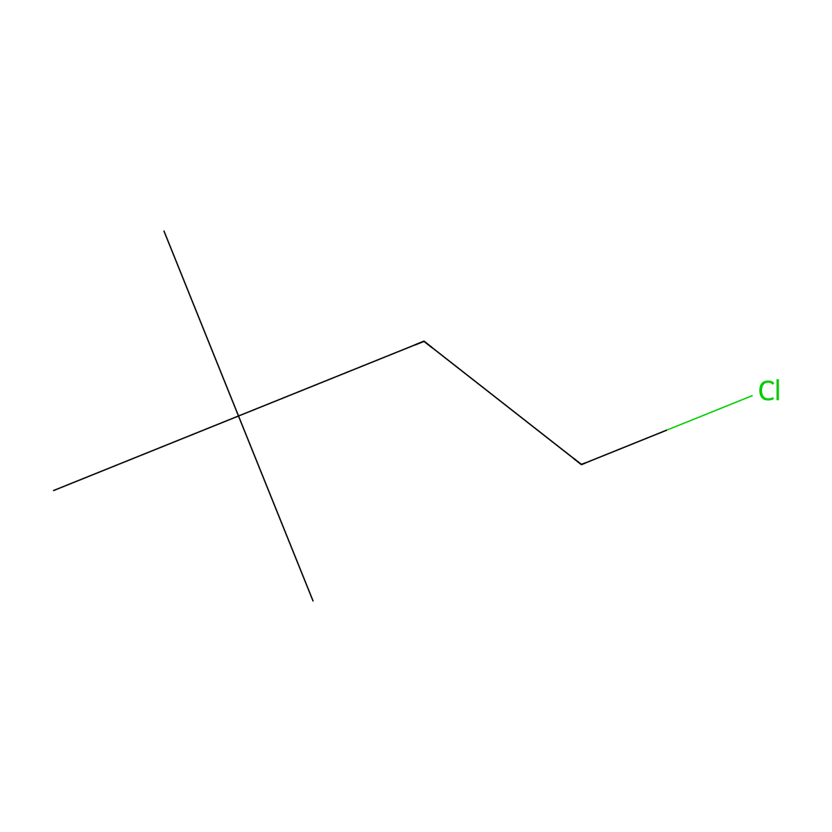 1-Chloro-3,3-dimethylbutane molecular structure, CAS 2855-08-5