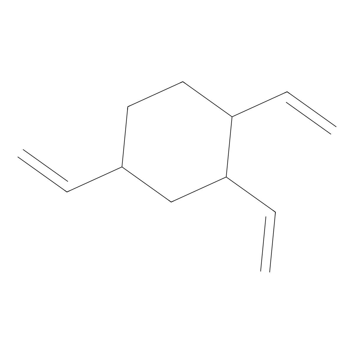 1,2,4-Trivinylcyclohexane molecular structure, CAS 2855-27-8