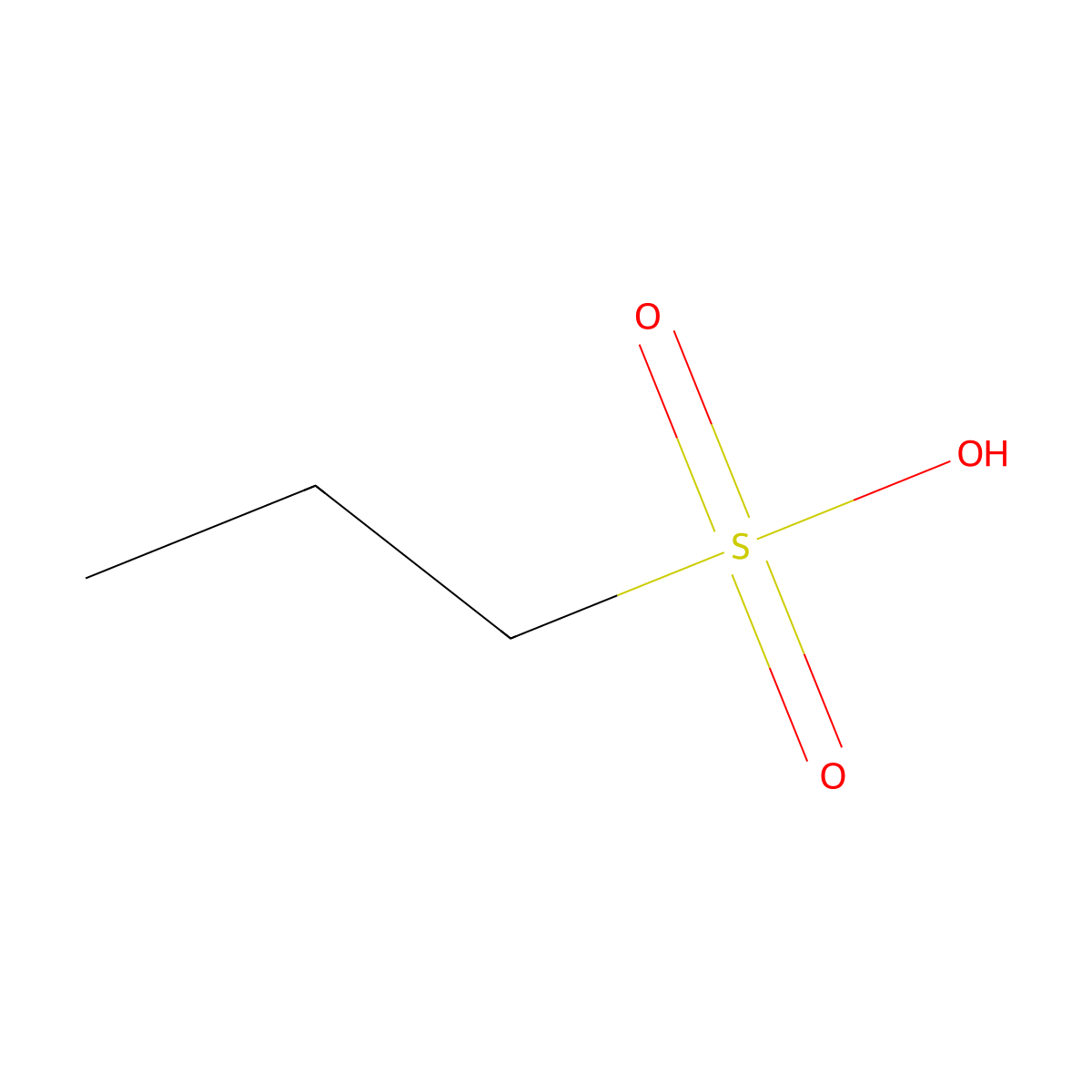 1-Propanesulfonic acid molecular structure, CAS 28553-80-2