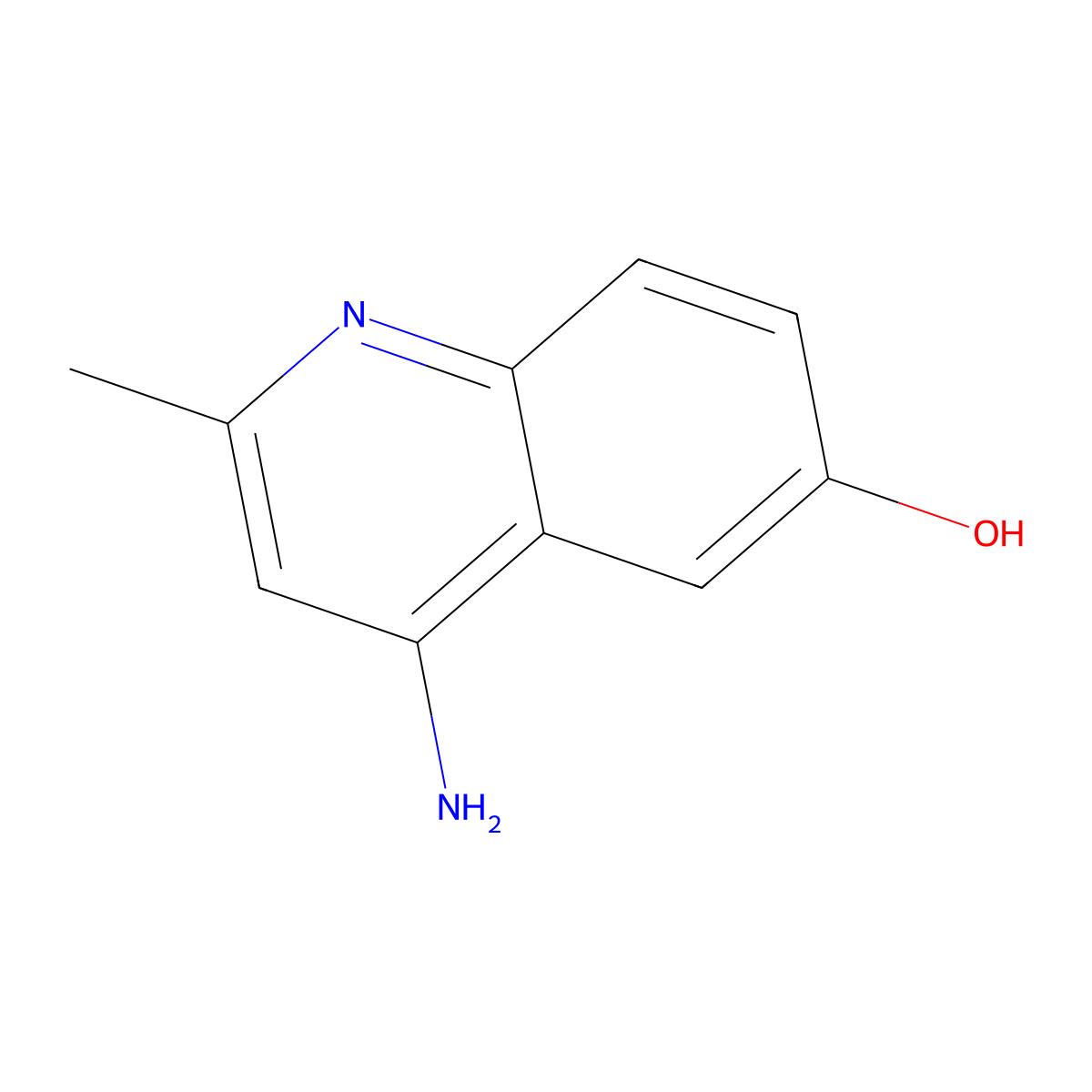 4-Amino-2-methylquinolin-6-ol molecular structure, CAS 28556-73-2