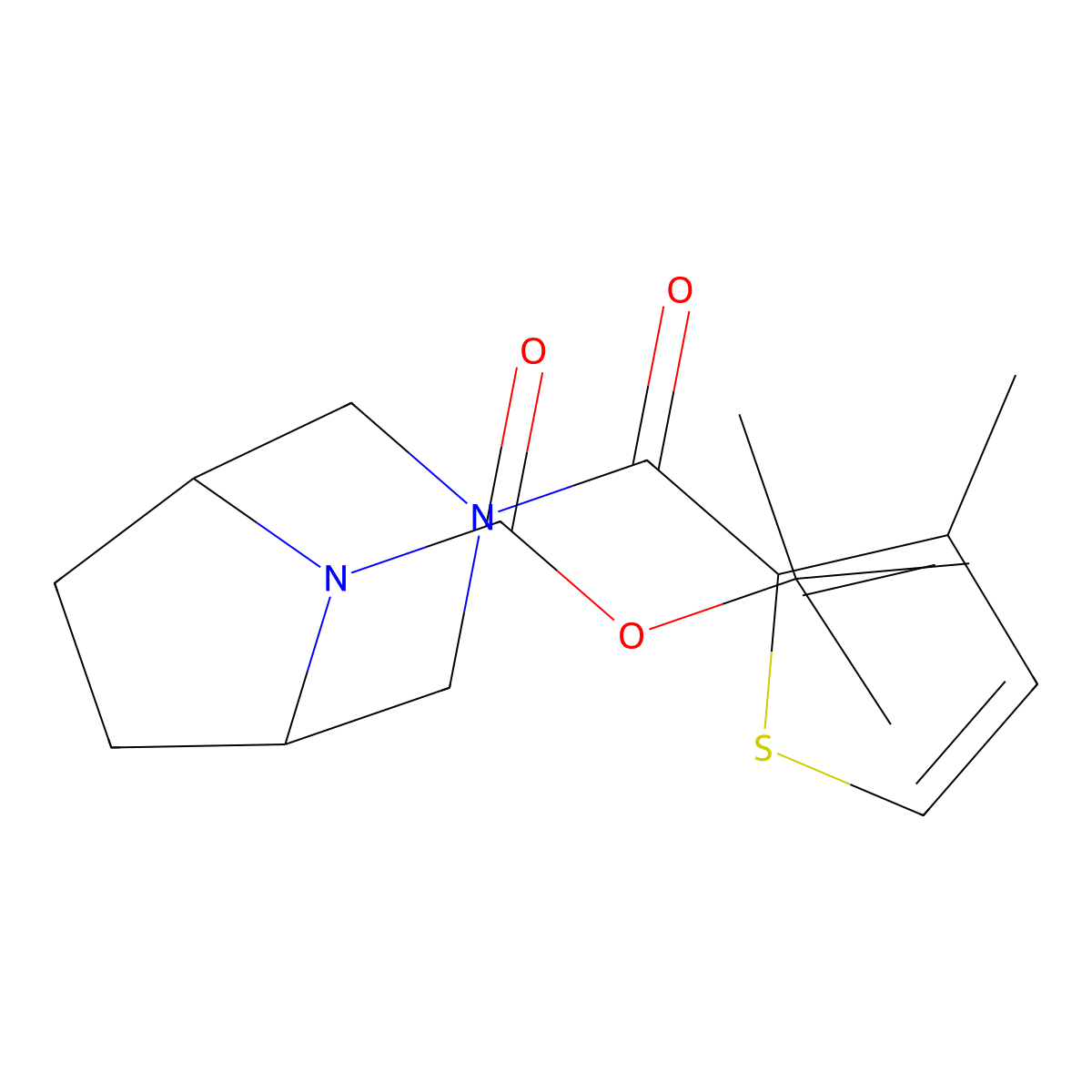 1,1-Dimethylethyl 3-[(3-methyl-2-thienyl)carbonyl]-3,8-diazabicyclo[3.2.1]octane-8-carboxylate molecular structure, CAS 2855689-97-1