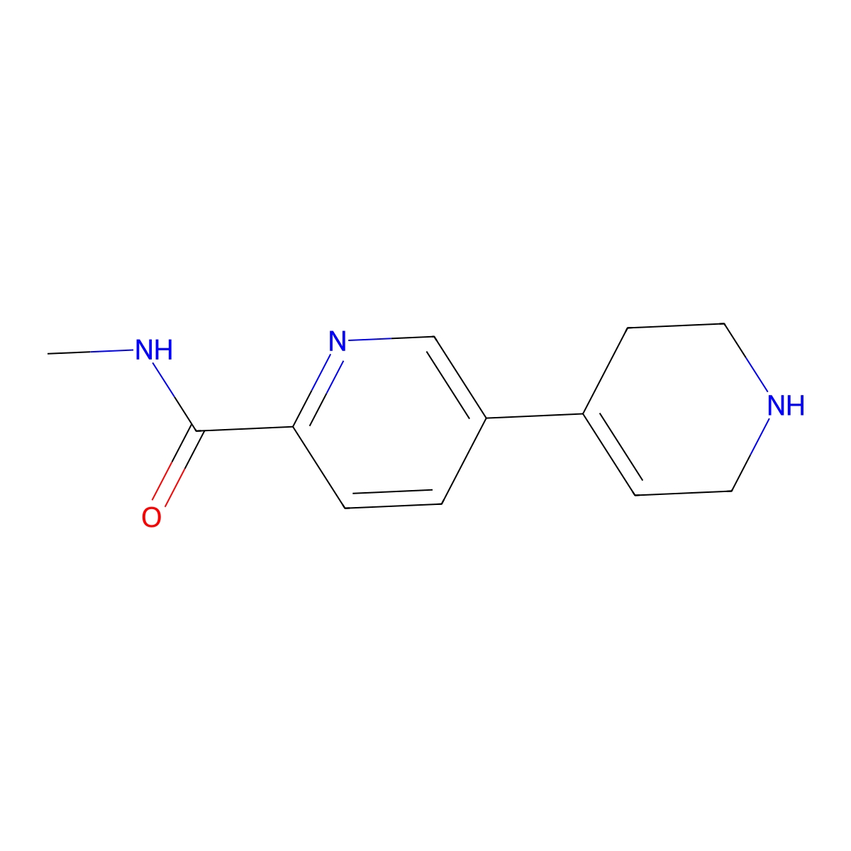 1',2',3',6'-Tetrahydro-N-methyl[3,4'-bipyridine]-6-carboxamide molecular structure, CAS 2855981-22-3