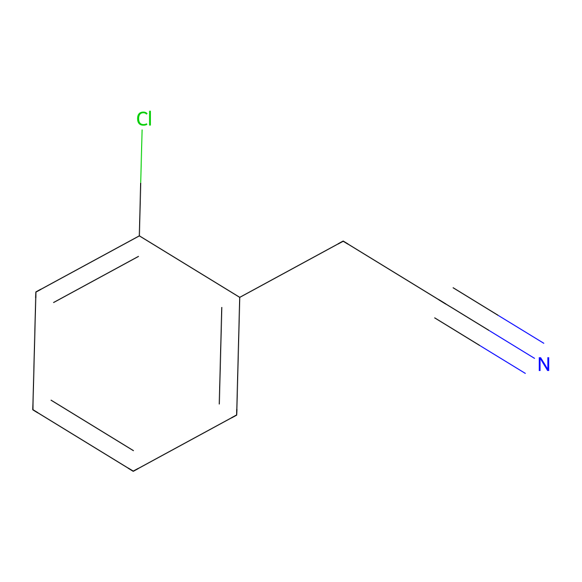 (o-Chlorophenyl)acetonitrile molecular structure, CAS 2856-63-5