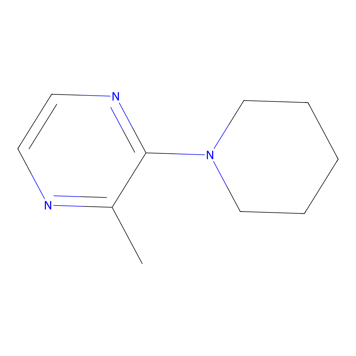 Modaline molecular structure, CAS 2856-74-8