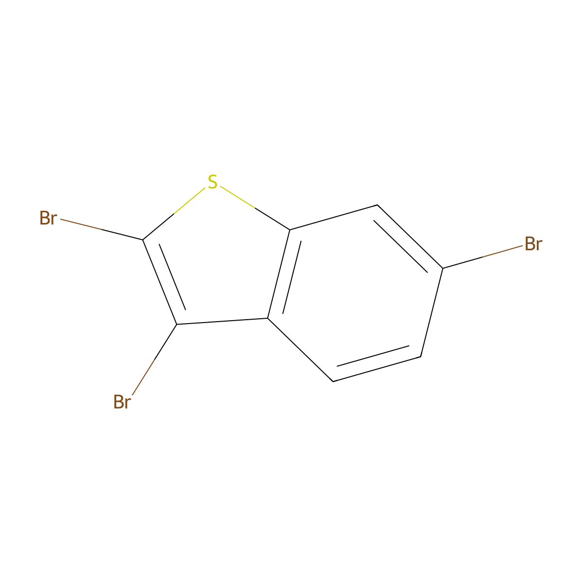 2,3,6-Tribromo-1-benzothiophene molecular structure, CAS 28560-56-7
