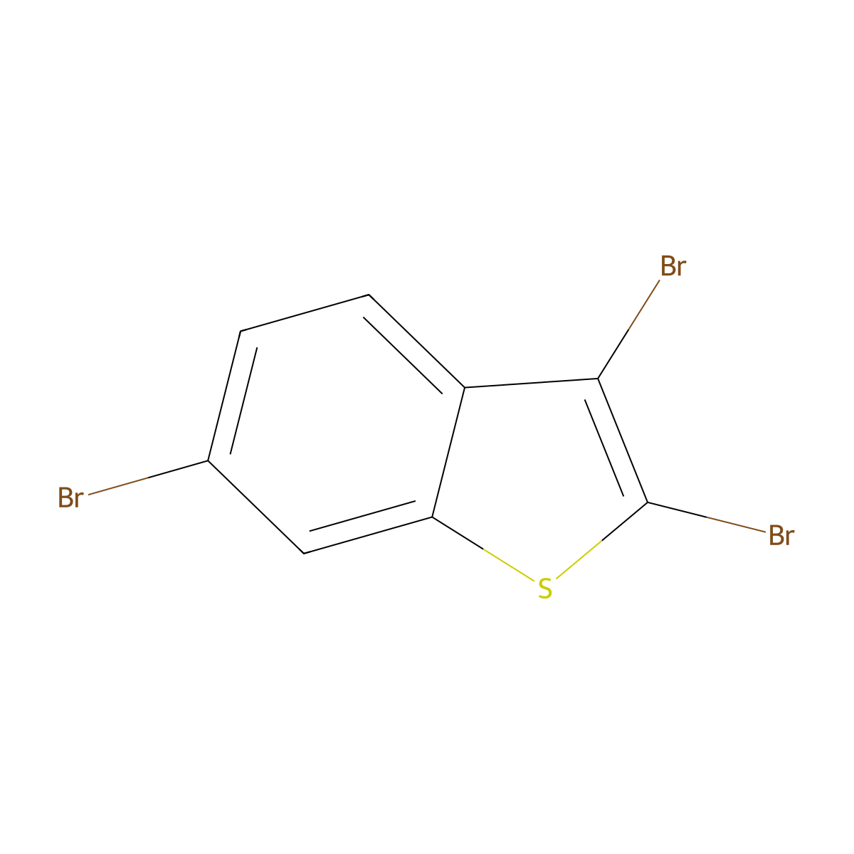 2,3,6-Tribromo-1-benzothiophene molecular structure, CAS 28560-56-7