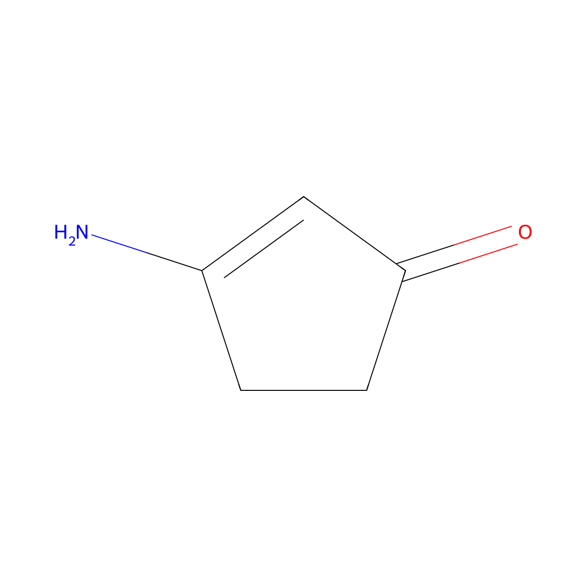 3-Aminocyclopent-2-en-1-one molecular structure, CAS 28566-12-3