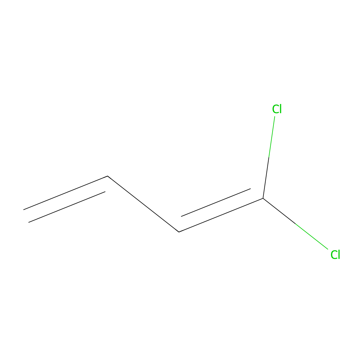Dichloro-1,3-butadiene molecular structure, CAS 28577-62-0