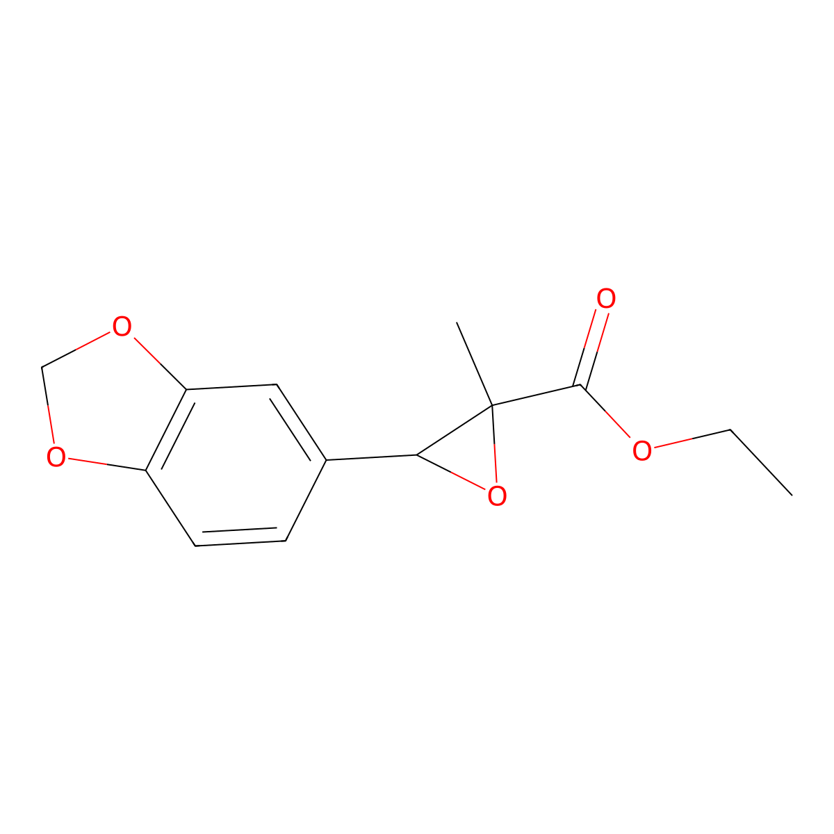 Ethyl 3-(2H-1,3-benzodioxol-5-yl)-2-methyloxirane-2-carboxylate molecular structure, CAS 28578-16-7