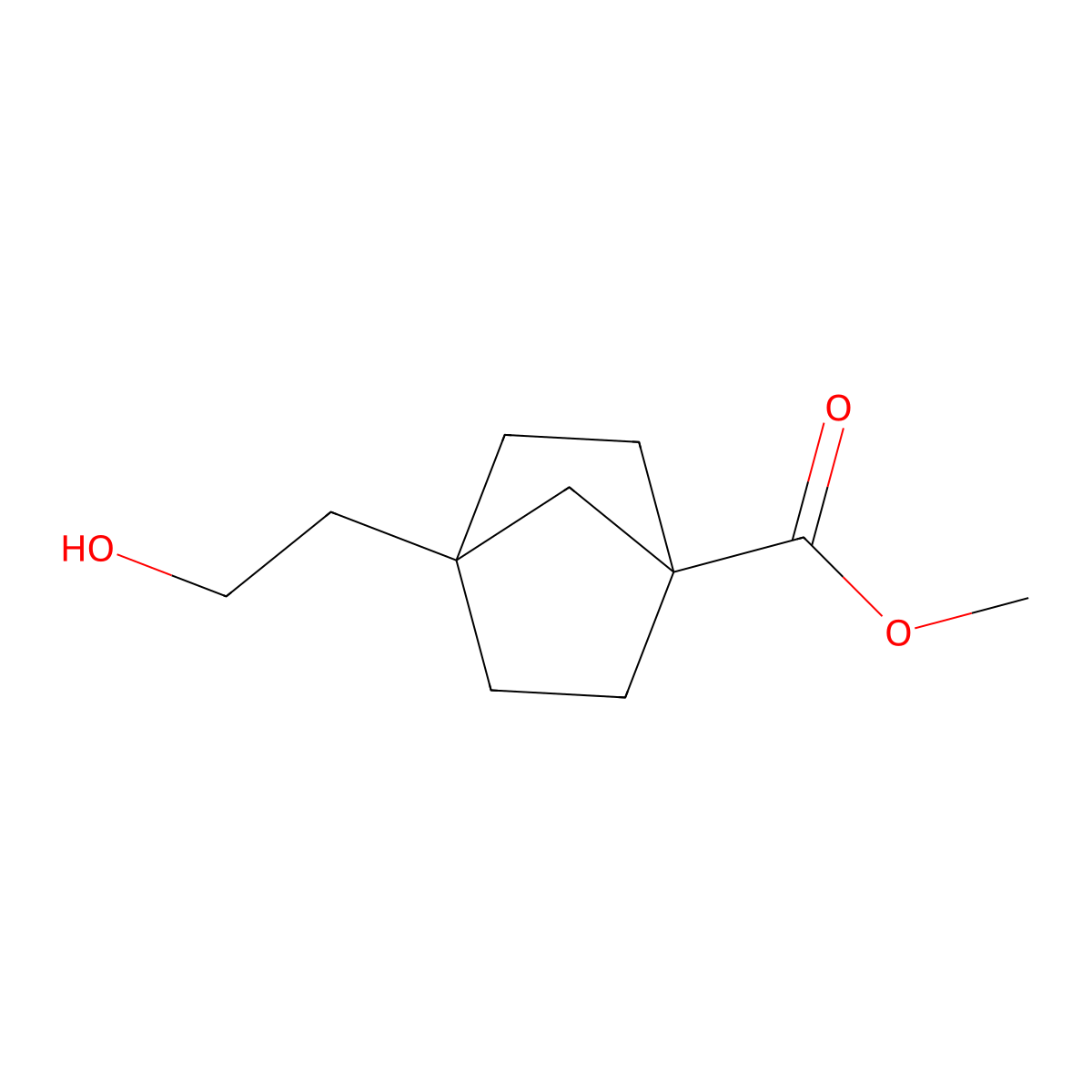 Methyl 4-(2-hydroxyethyl)bicyclo[2.2.1]heptane-1-carboxylate molecular structure, CAS 2858752-91-5