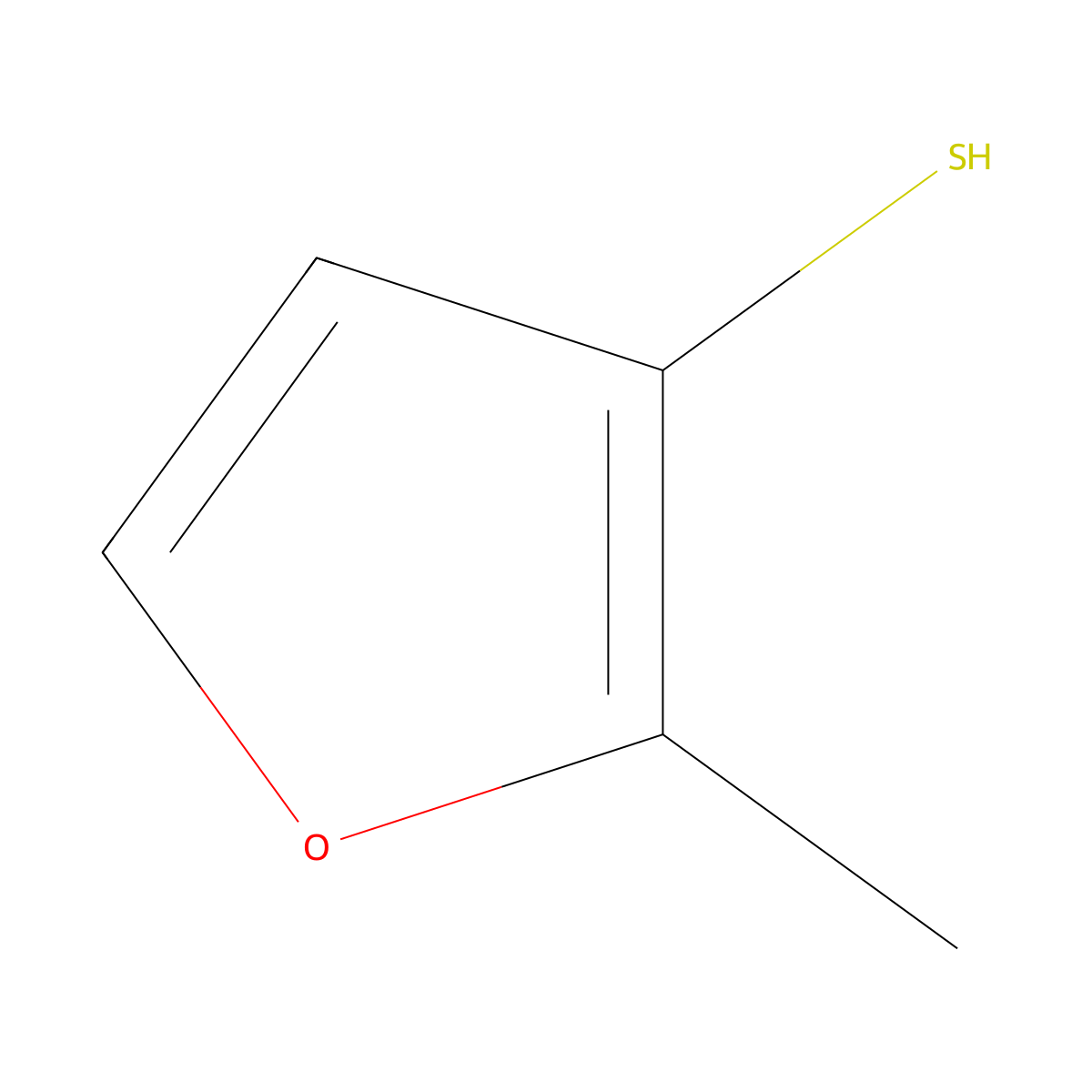 2-Methyl-3-furanthiol molecular structure, CAS 28588-74-1