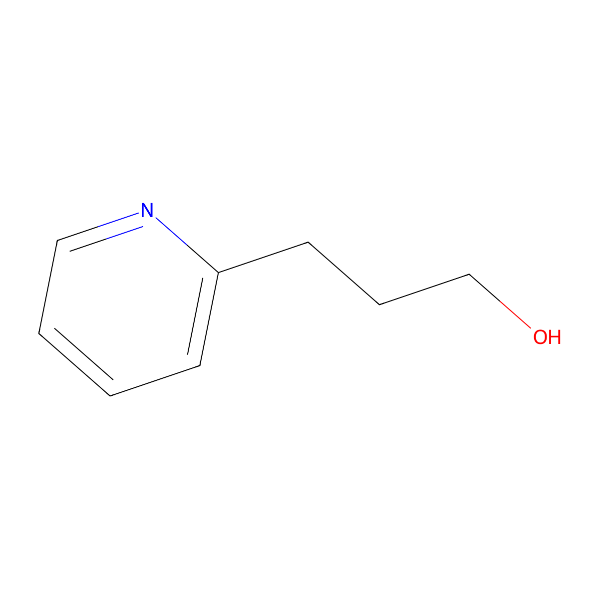 Pyripropanol molecular structure, CAS 2859-68-9