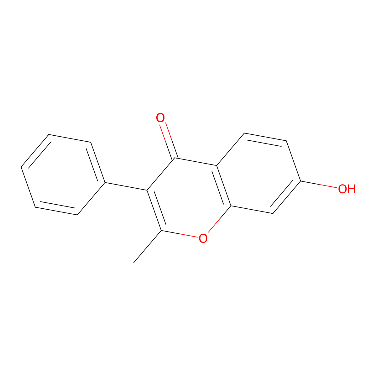 7-hydroxy-2-methyl-3-phenyl-4H-chromen-4-one molecular structure, CAS 2859-88-3