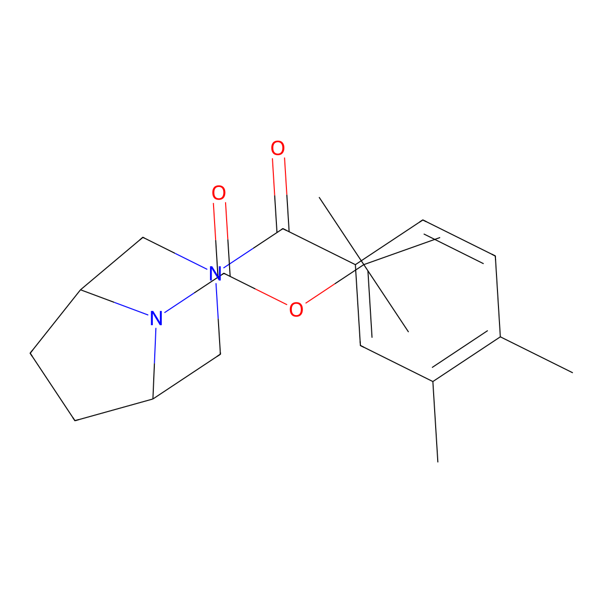 1,1-Dimethylethyl 3-(3,4-dimethylbenzoyl)-3,8-diazabicyclo[3.2.1]octane-8-carboxylate molecular structure, CAS 2859249-46-8