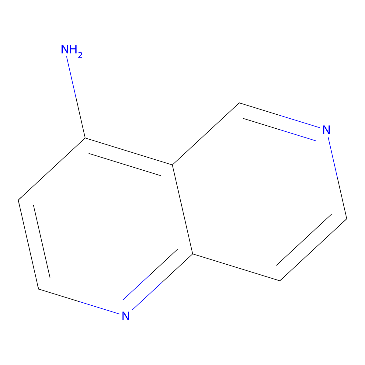 1,6-Naphthyridin-4-amine molecular structure, CAS 28593-08-0