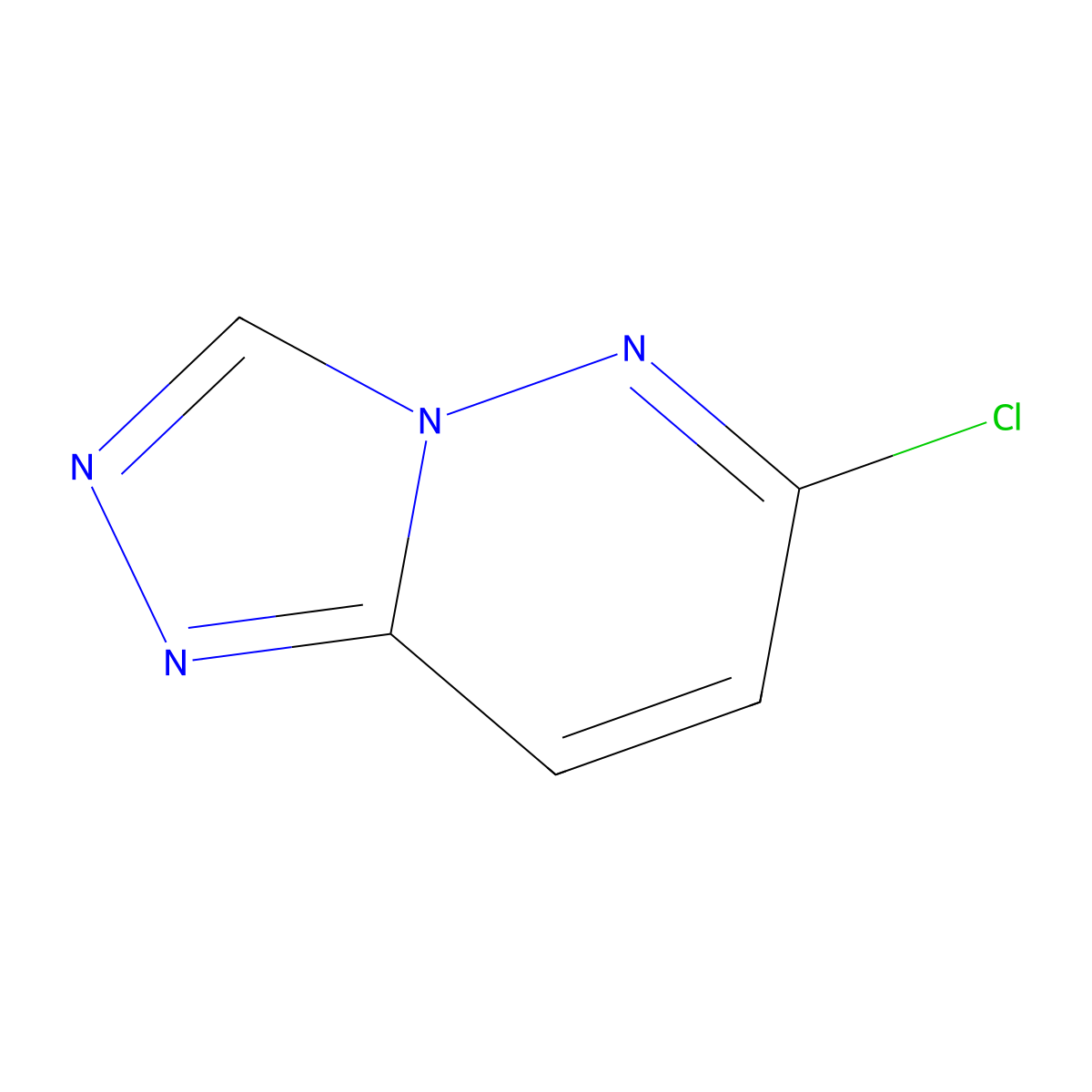 6-Chloro-[1,2,4]triazolo[4,3-b]pyridazine molecular structure, CAS 28593-24-0