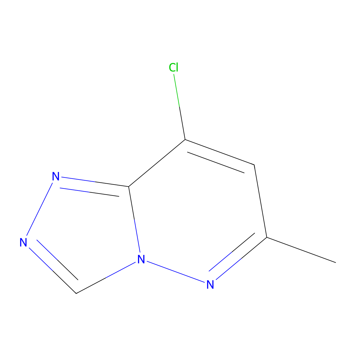 8-Chloro-6-methyl[1,2,4]triazolo[4,3-b]pyridazine molecular structure, CAS 28593-25-1