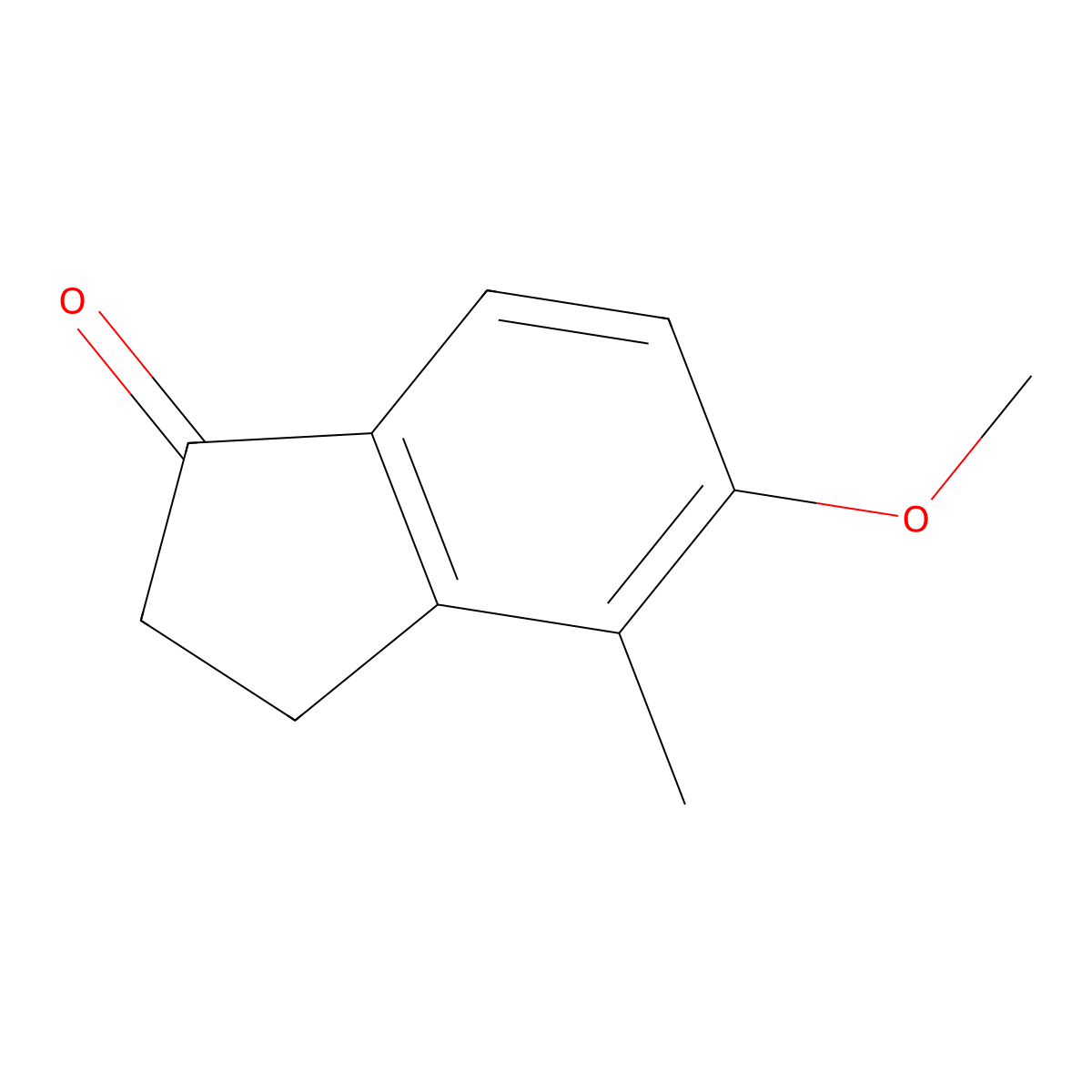 5-Methoxy-4-methyl-2,3-dihydro-1H-inden-1-one molecular structure, CAS 28596-58-9