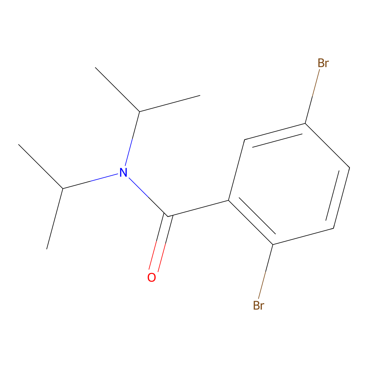 2,5-Dibromo-N,N-bis(1-methylethyl)benzamide molecular structure, CAS 2859733-67-6