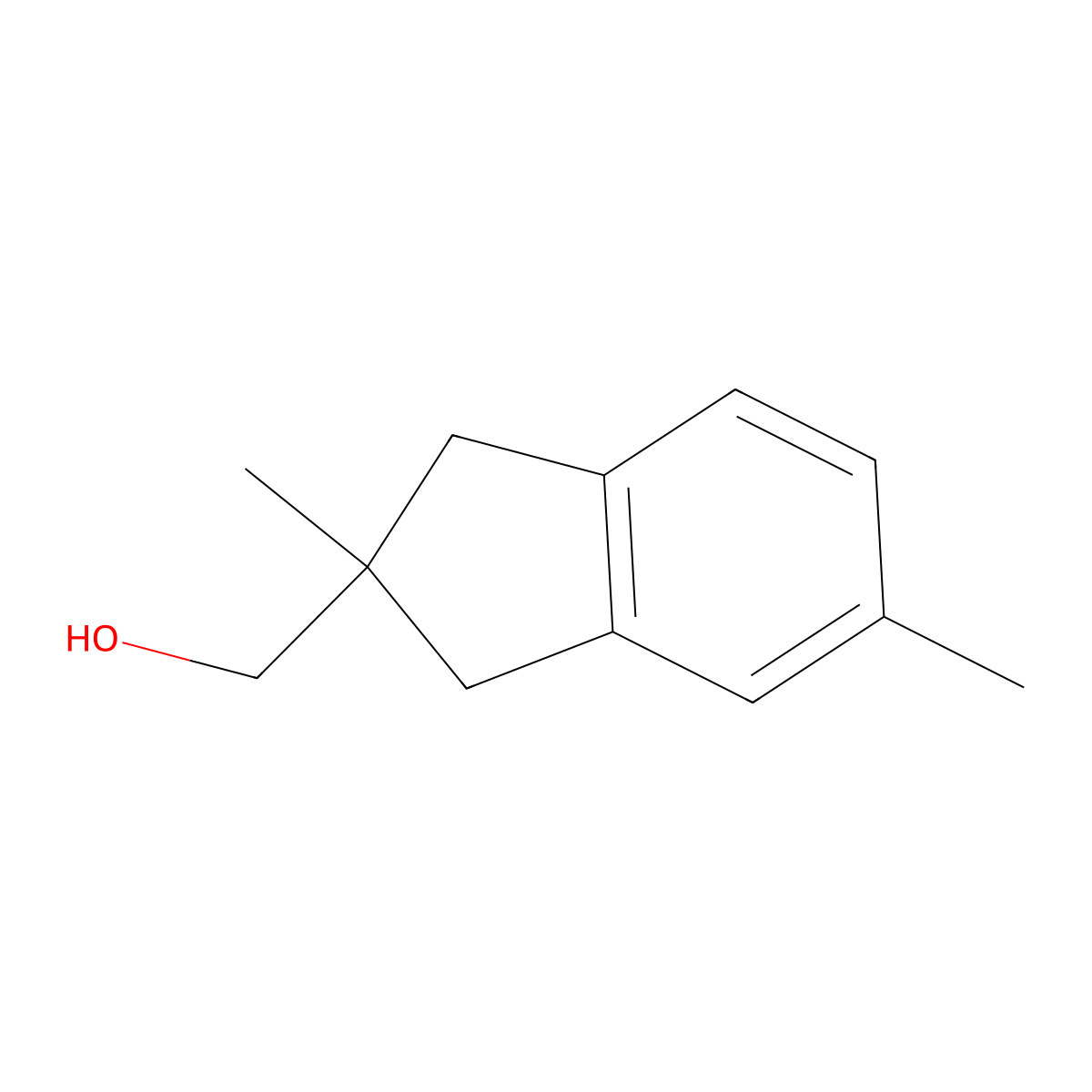 (2,5-Dimethyl-2,3-dihydro-1H-inden-2-yl)methanol molecular structure, CAS 285977-85-7