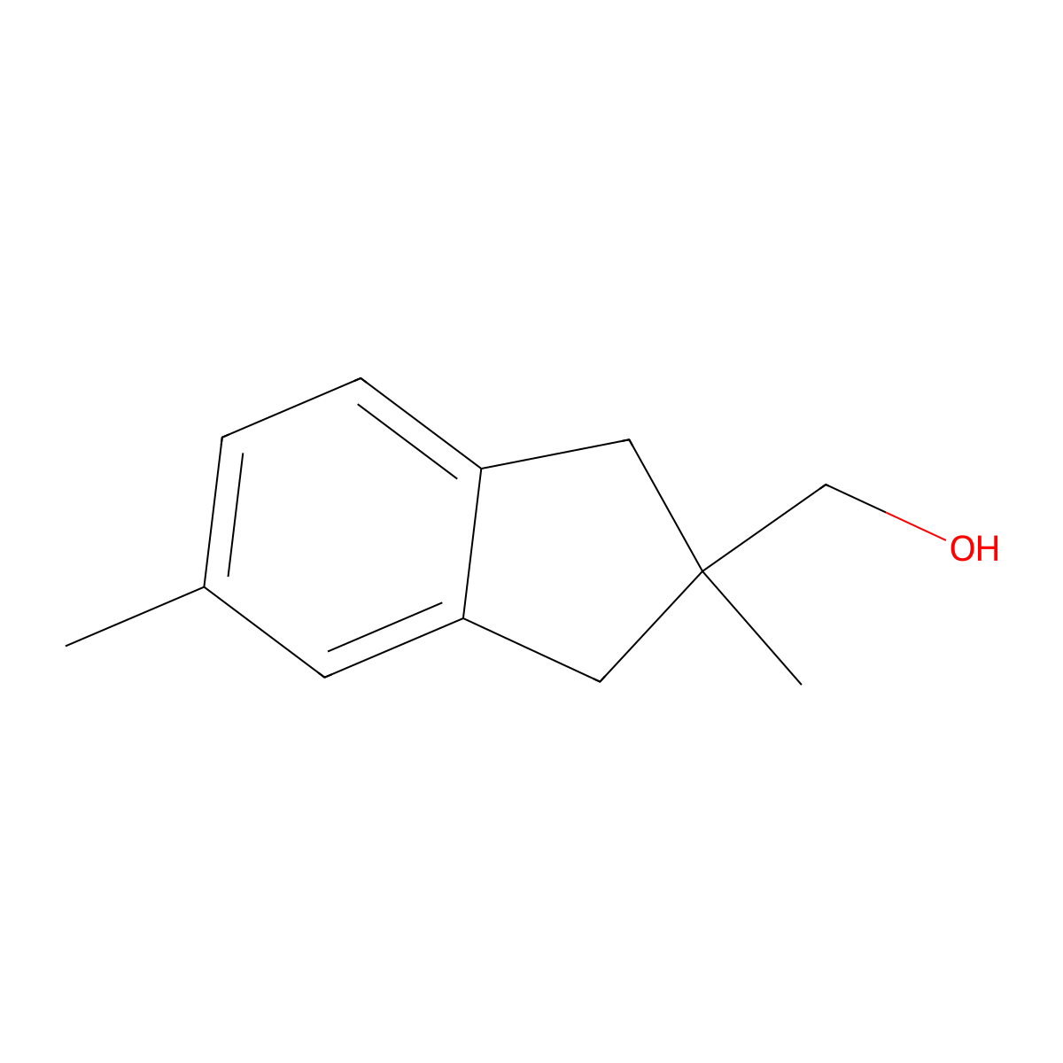 (2,5-Dimethyl-2,3-dihydro-1H-inden-2-yl)methanol molecular structure, CAS 285977-85-7