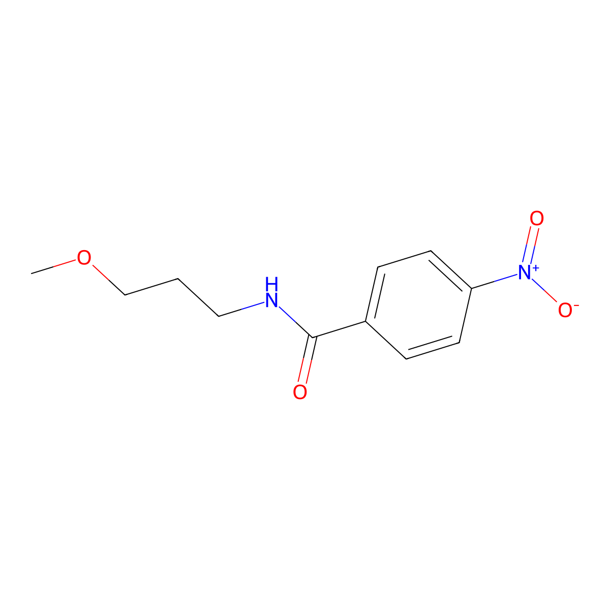 N-(3-methoxypropyl)-4-nitrobenzamide molecular structure, CAS 285987-12-4