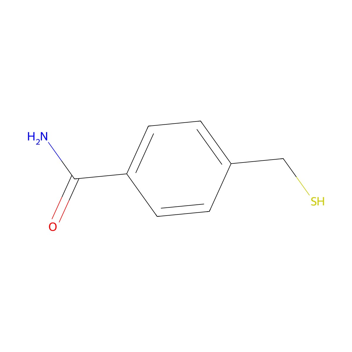 4-(Sulfanylmethyl)benzamide molecular structure, CAS 285992-30-5