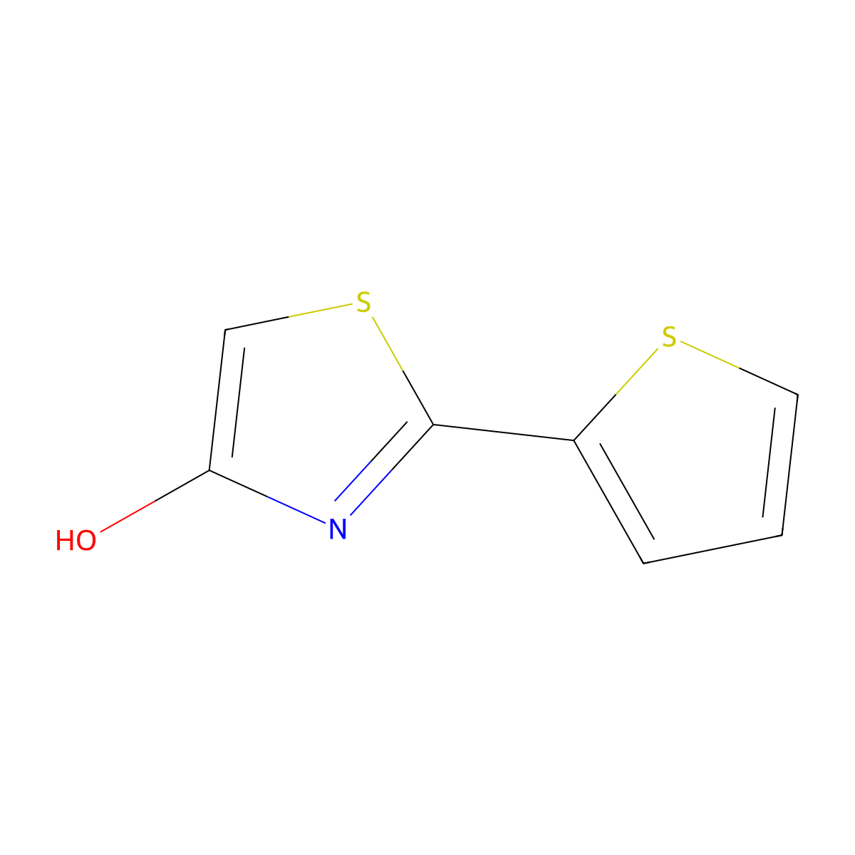 2-(2-Thienyl)-4-thiazolol molecular structure, CAS 285995-74-6