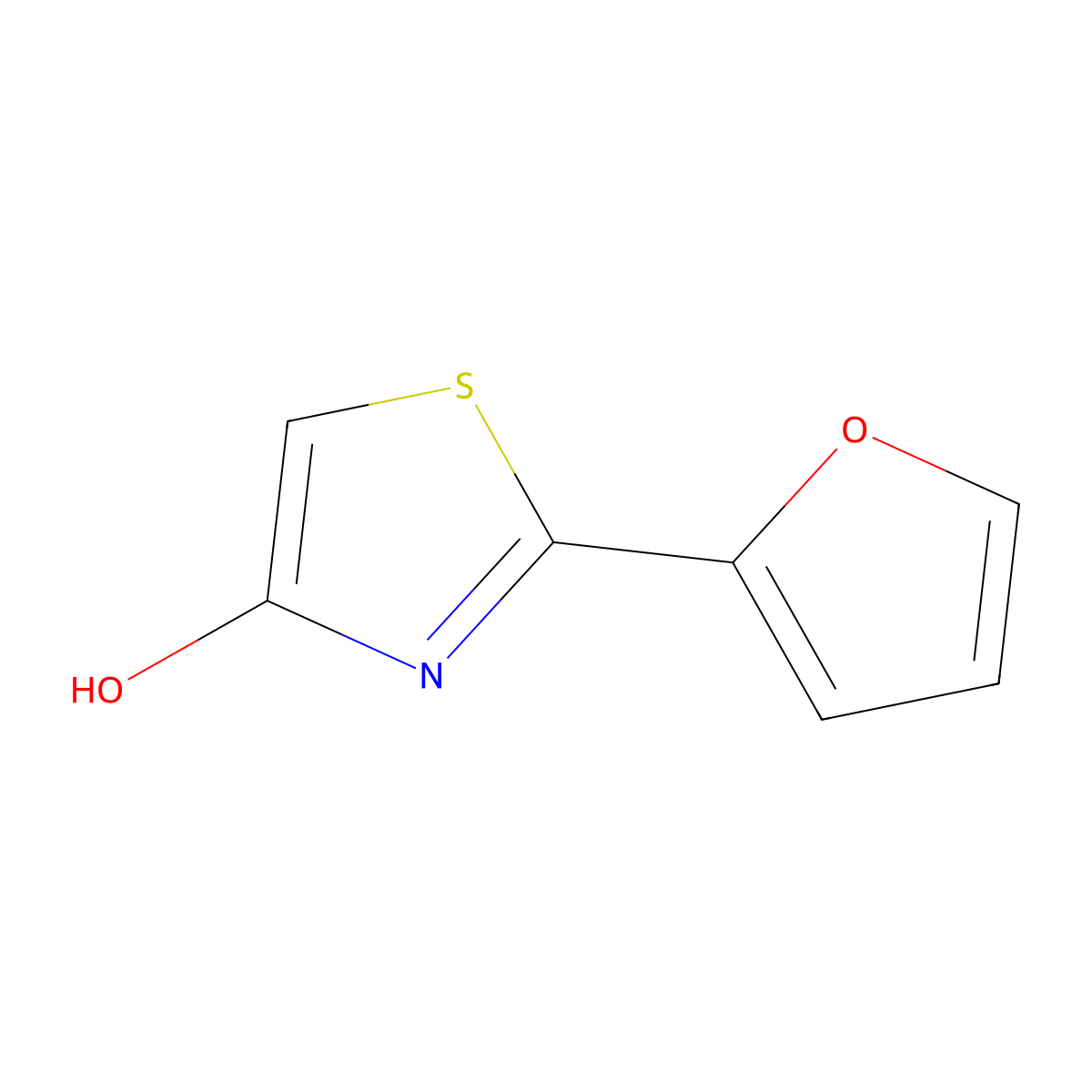 2-(2-Furyl)-4-hydroxythiazole molecular structure, CAS 285995-78-0