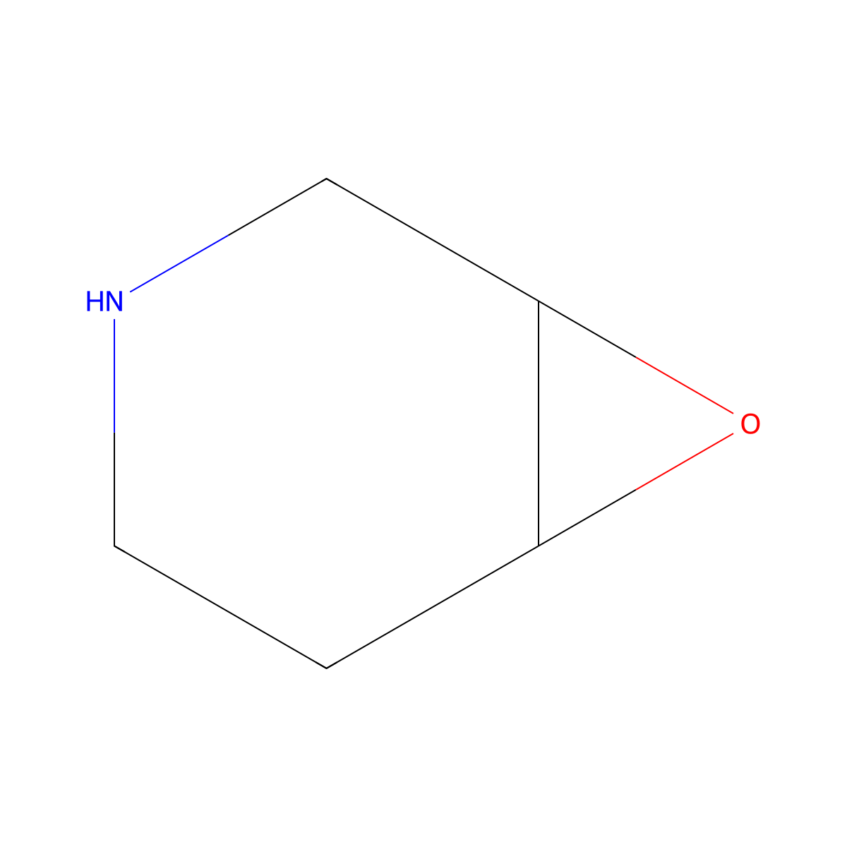 3,4-Epoxypiperidine molecular structure, CAS 286-21-5