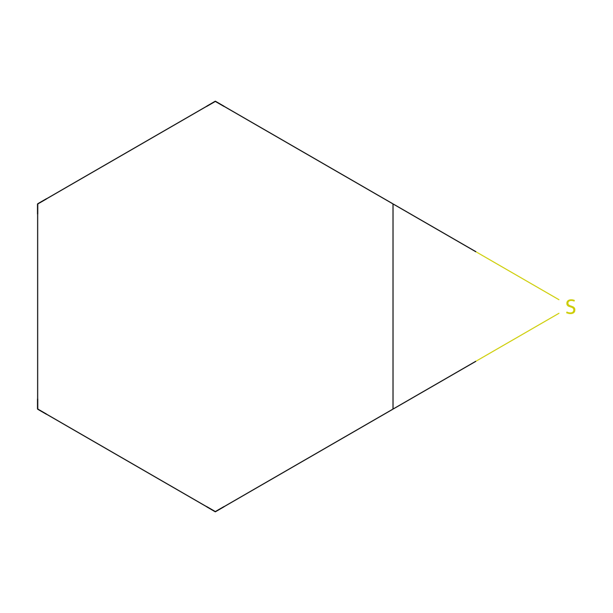 1,2-Epithiocyclohexane molecular structure, CAS 286-28-2