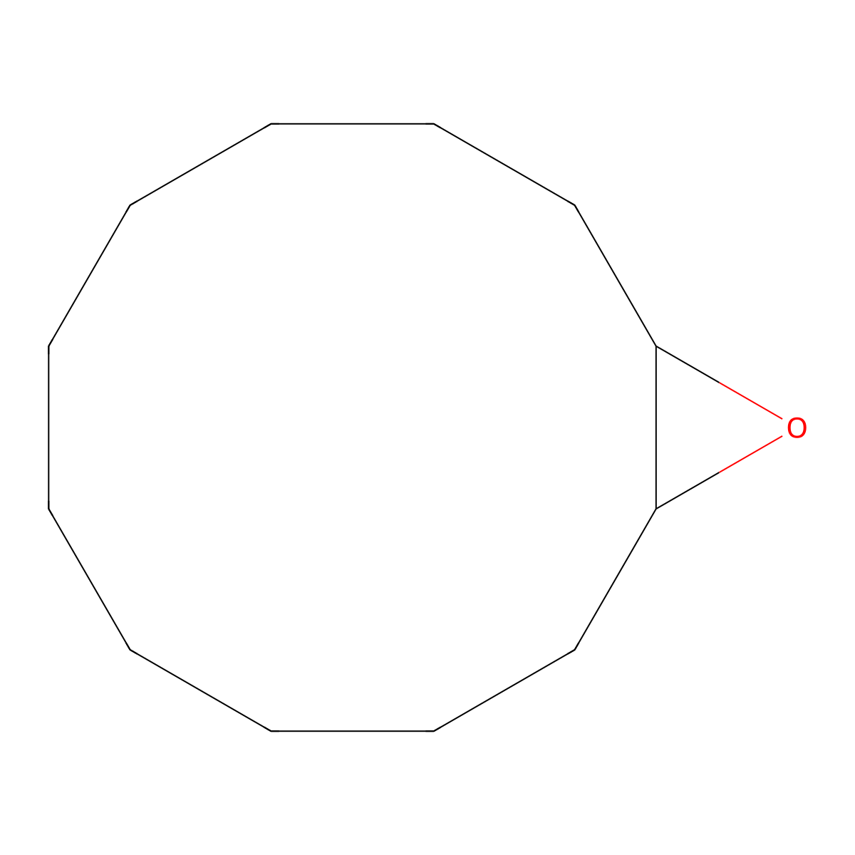 13-Oxabicyclo[10.1.0]tridecane molecular structure, CAS 286-99-7