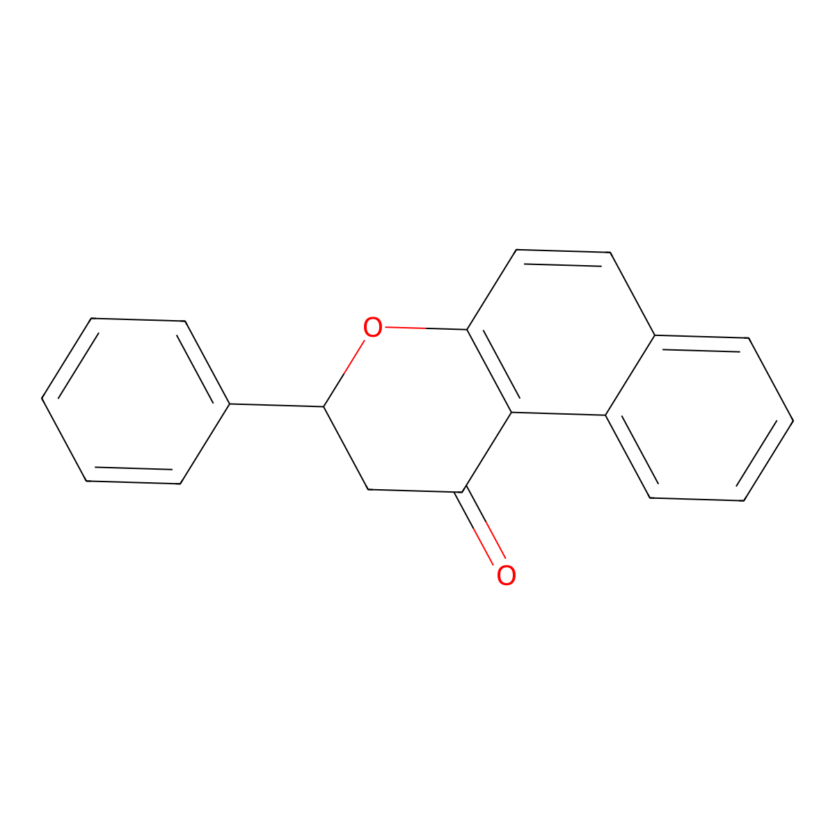 beta-Naphthoflavanone molecular structure, CAS 2860-03-9