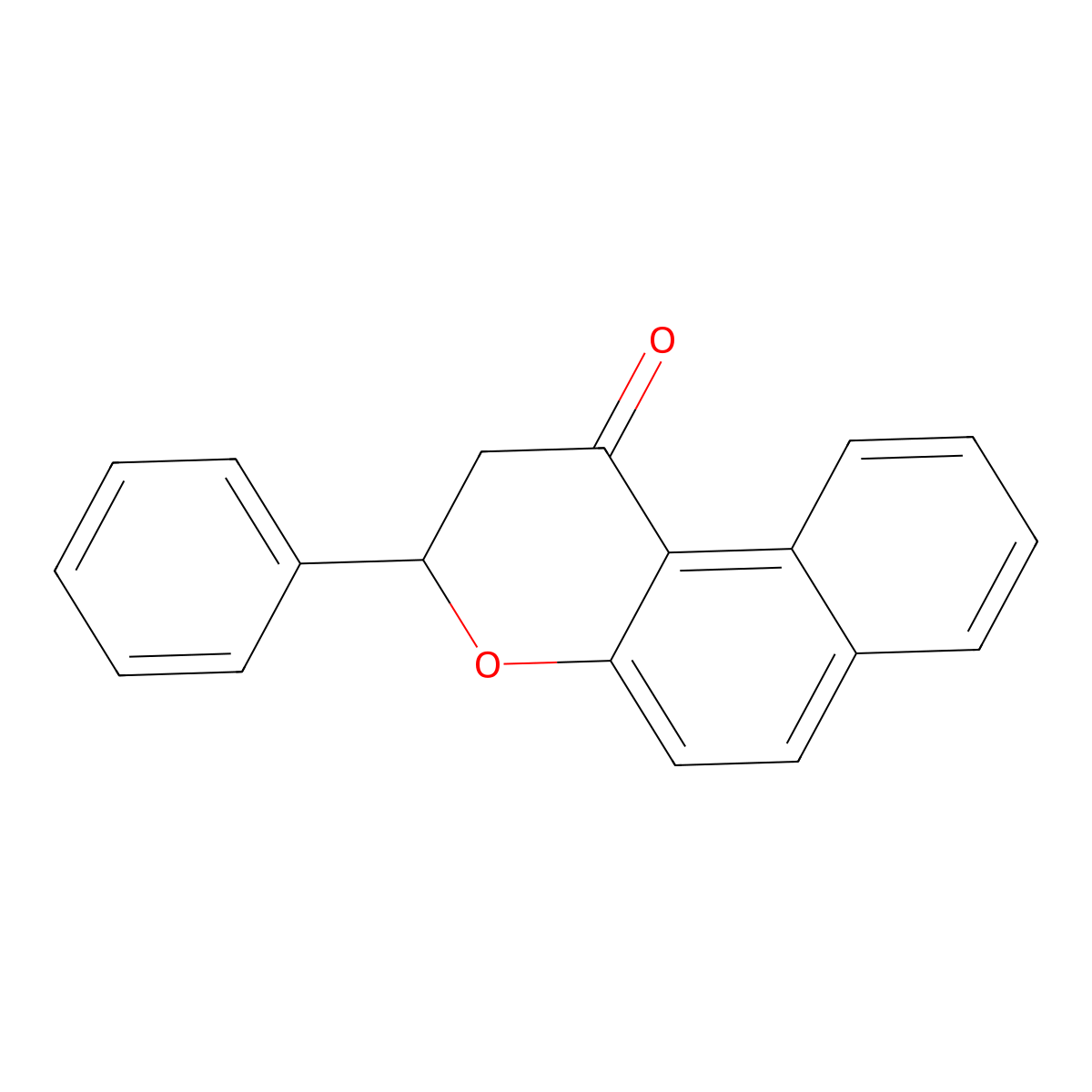 beta-Naphthoflavanone molecular structure, CAS 2860-03-9