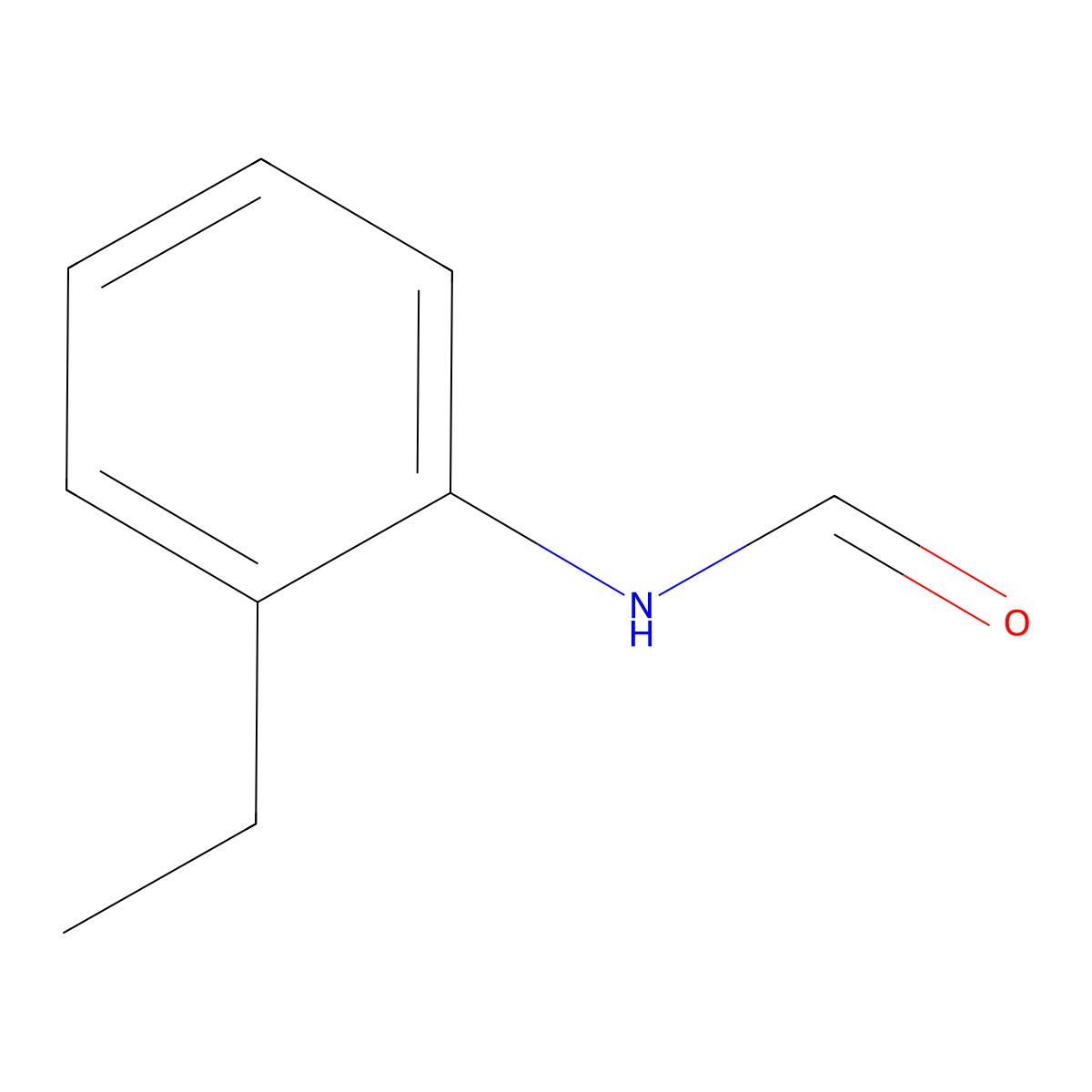 n-(2-Ethylphenyl)formamide molecular structure, CAS 2860-30-2