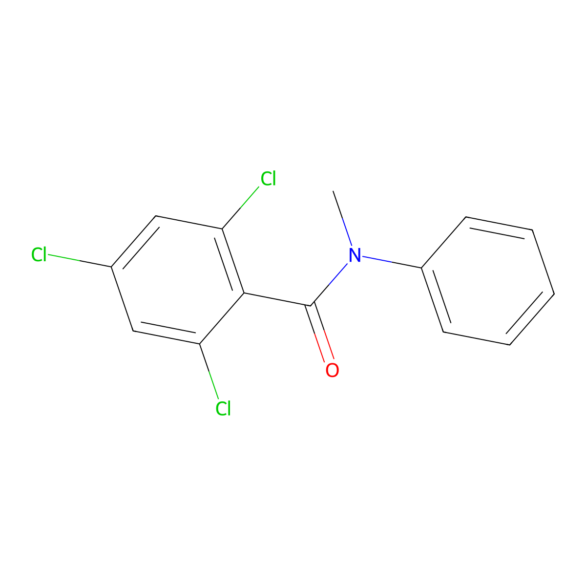 2,4,6-Trichloro-N-methyl-N-phenylbenzamide molecular structure, CAS 2860432-51-3