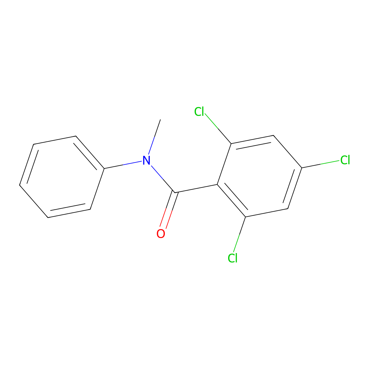 2,4,6-Trichloro-N-methyl-N-phenylbenzamide molecular structure, CAS 2860432-51-3