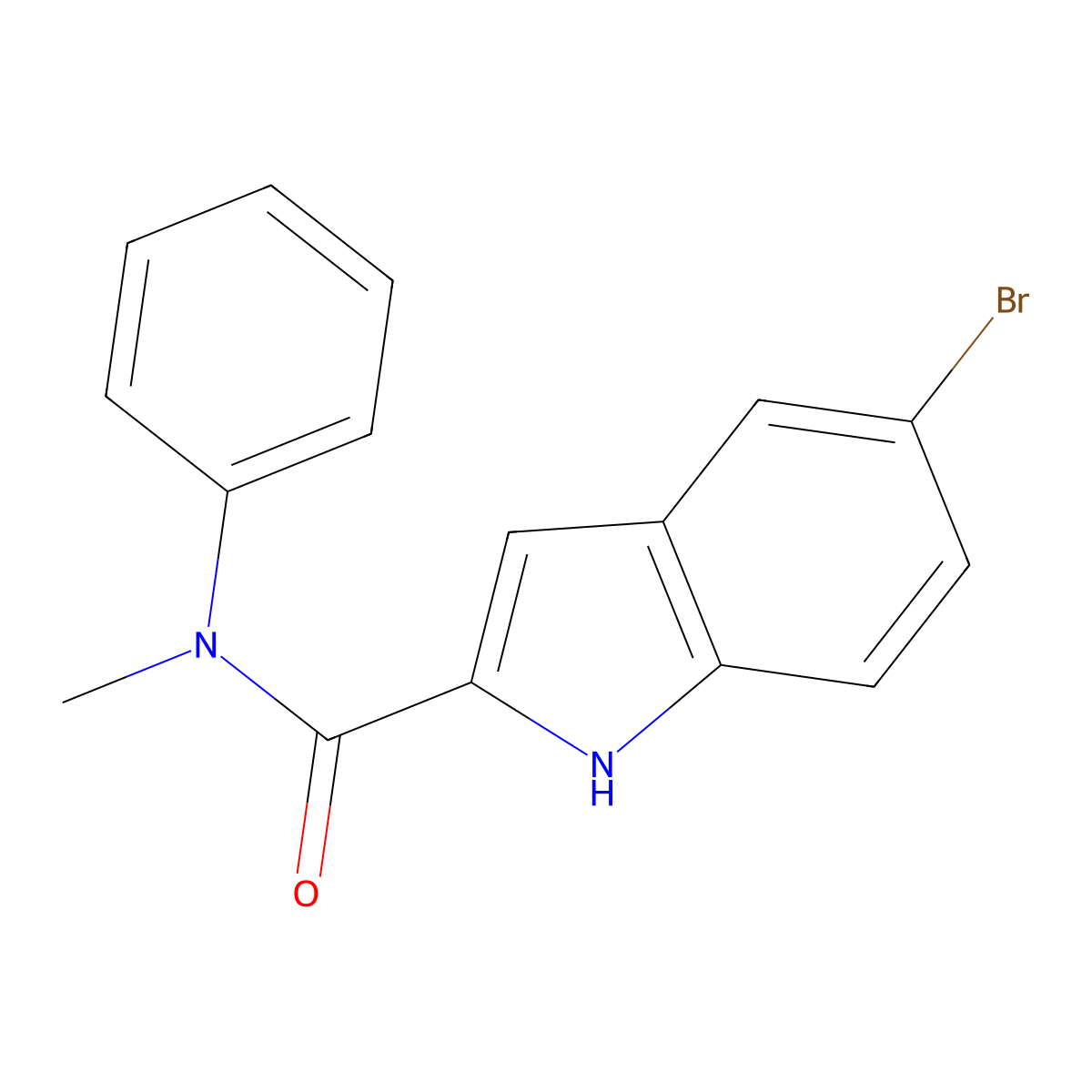 5-Bromo-N-methyl-N-phenyl-1H-indole-2-carboxamide molecular structure, CAS 2860499-50-7