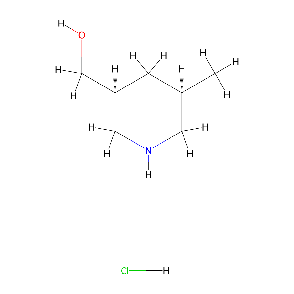 [(3S,5R)-5-Methylpiperidin-3-YL]methanol hydrochloride molecular structure, CAS 2860566-81-8