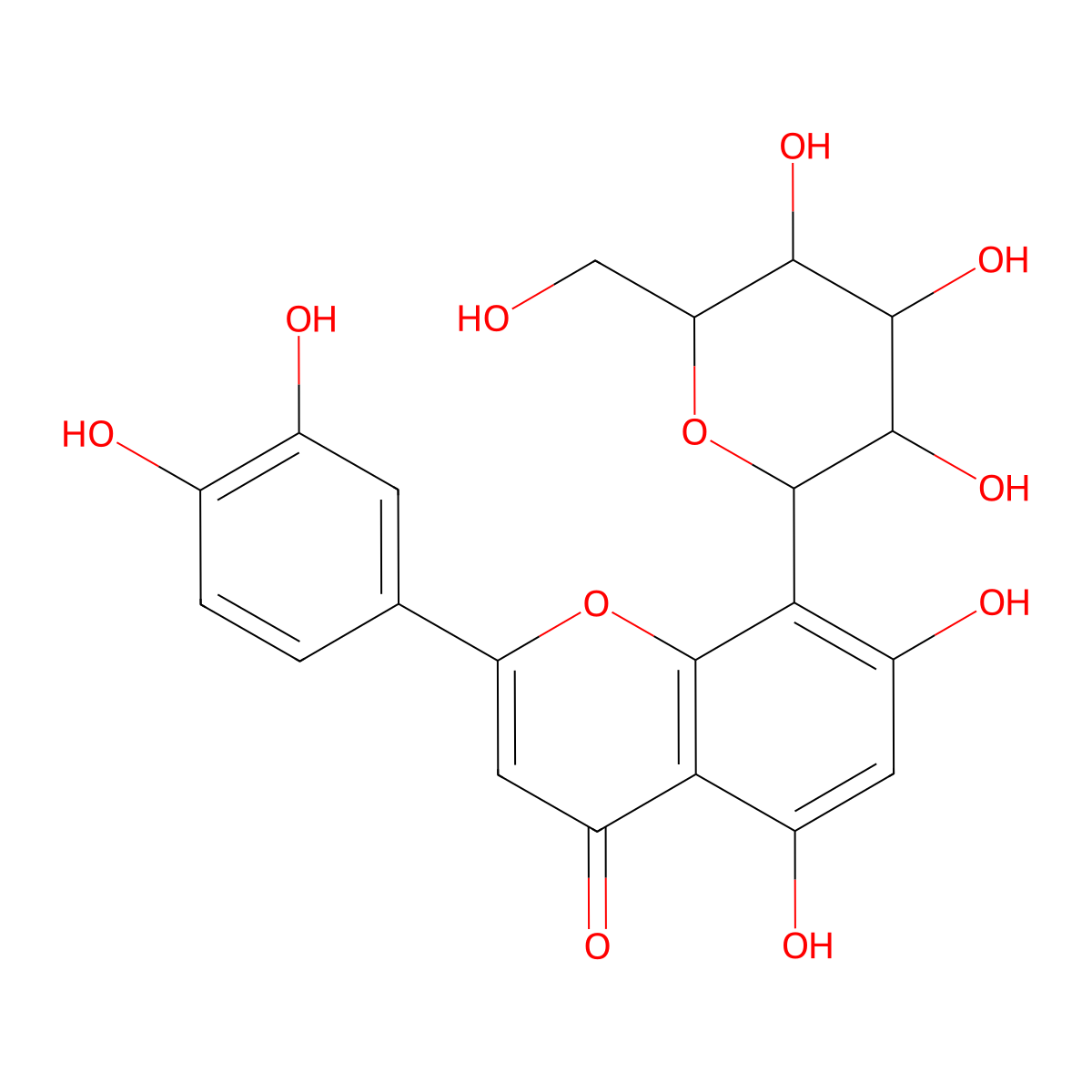 Orientin molecular structure, CAS 28608-75-5