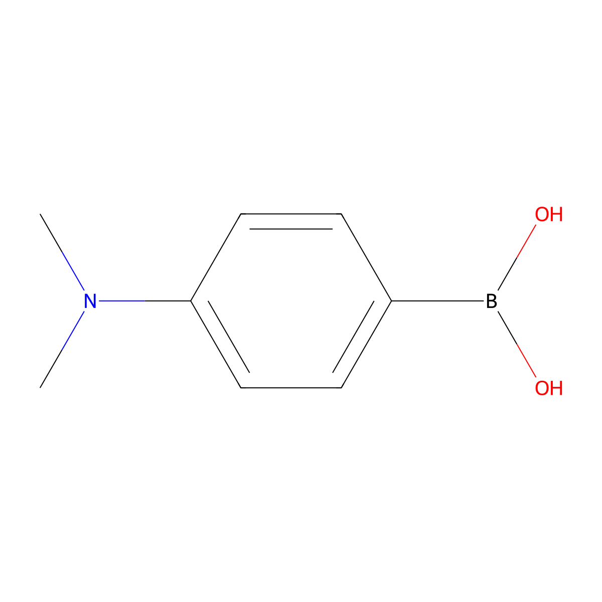 4-(Dimethylamino)phenylboronic acid molecular structure, CAS 28611-39-4