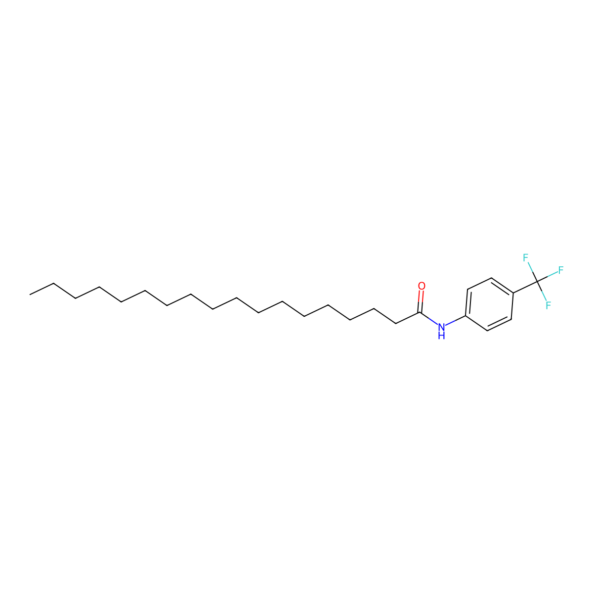 N-[4-(trifluoromethyl)phenyl]octadecanamide molecular structure, CAS 2861314-78-3