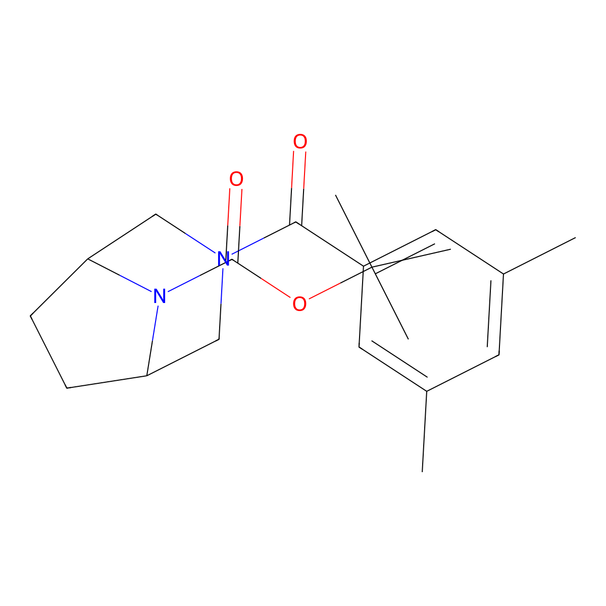 1,1-Dimethylethyl 3-(3,5-dimethylbenzoyl)-3,8-diazabicyclo[3.2.1]octane-8-carboxylate molecular structure, CAS 2861495-93-2