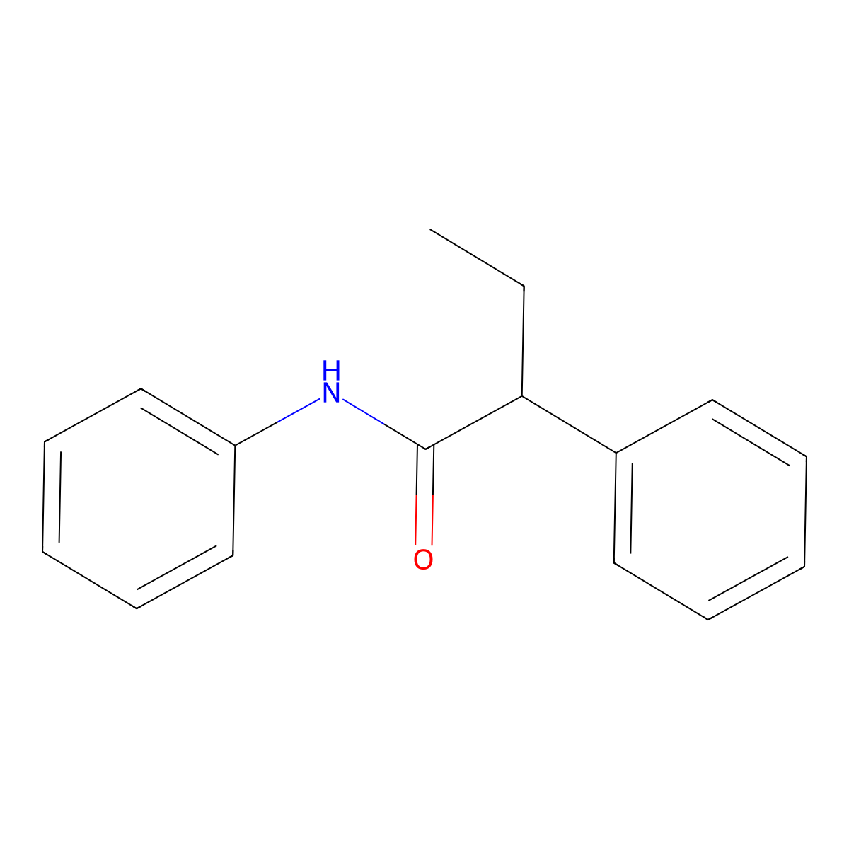 N,2-diphenylbutanamide molecular structure, CAS 28623-70-3
