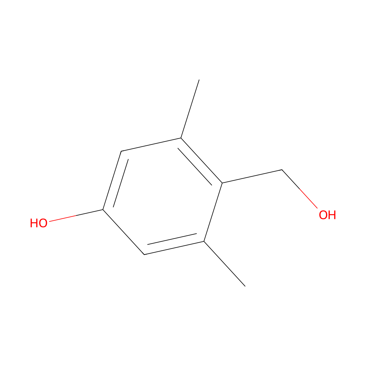 4-(Hydroxymethyl)-3,5-dimethylphenol molecular structure, CAS 28636-93-3