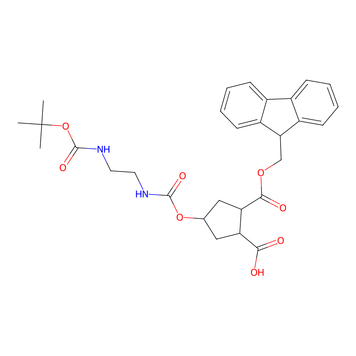 (2S,4S)-Fmoc-hyp(bom)-OH molecular structure, CAS 2863673-72-5