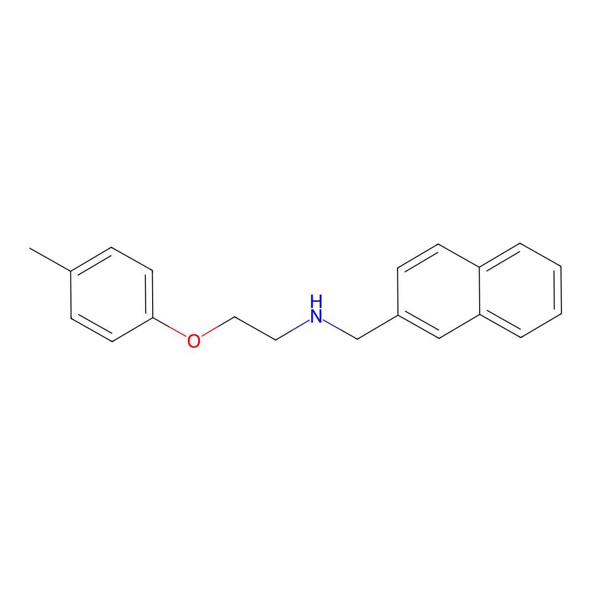 N-(Naphthalen-2-ylmethyl)-2-(P-tolyloxy)ethanamine molecular structure, CAS 2863686-93-3