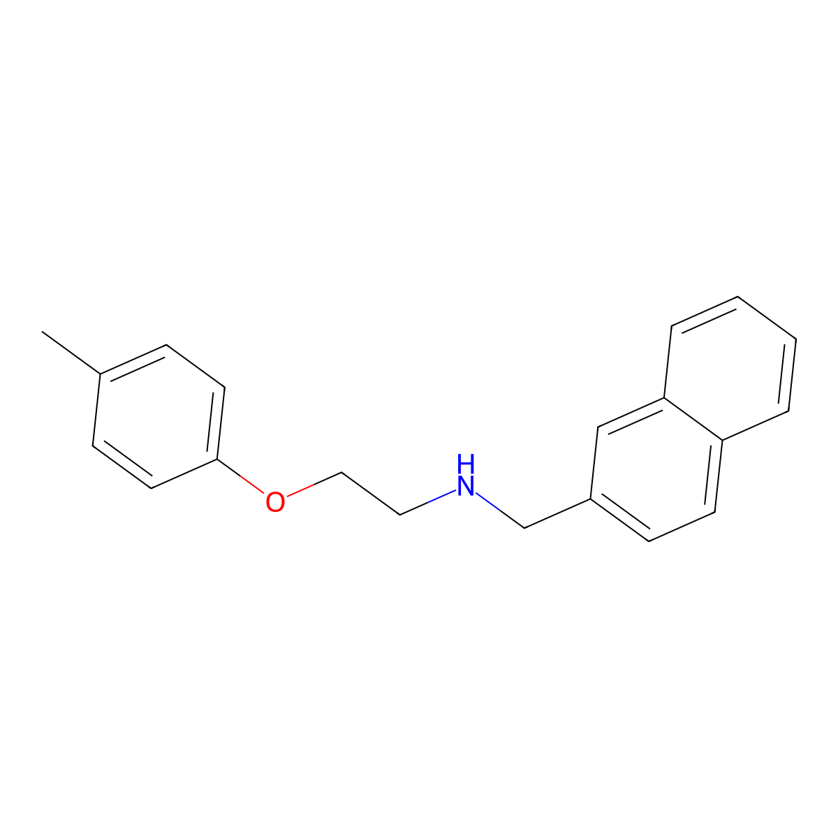 N-(Naphthalen-2-ylmethyl)-2-(P-tolyloxy)ethanamine molecular structure, CAS 2863686-93-3