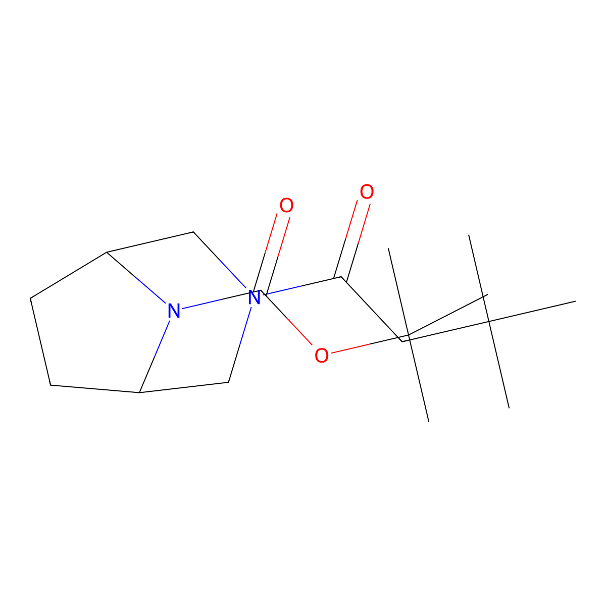 1,1-Dimethylethyl 3-(3,3-dimethyl-1-oxobutyl)-3,8-diazabicyclo[3.2.1]octane-8-carboxylate molecular structure, CAS 2863694-06-6